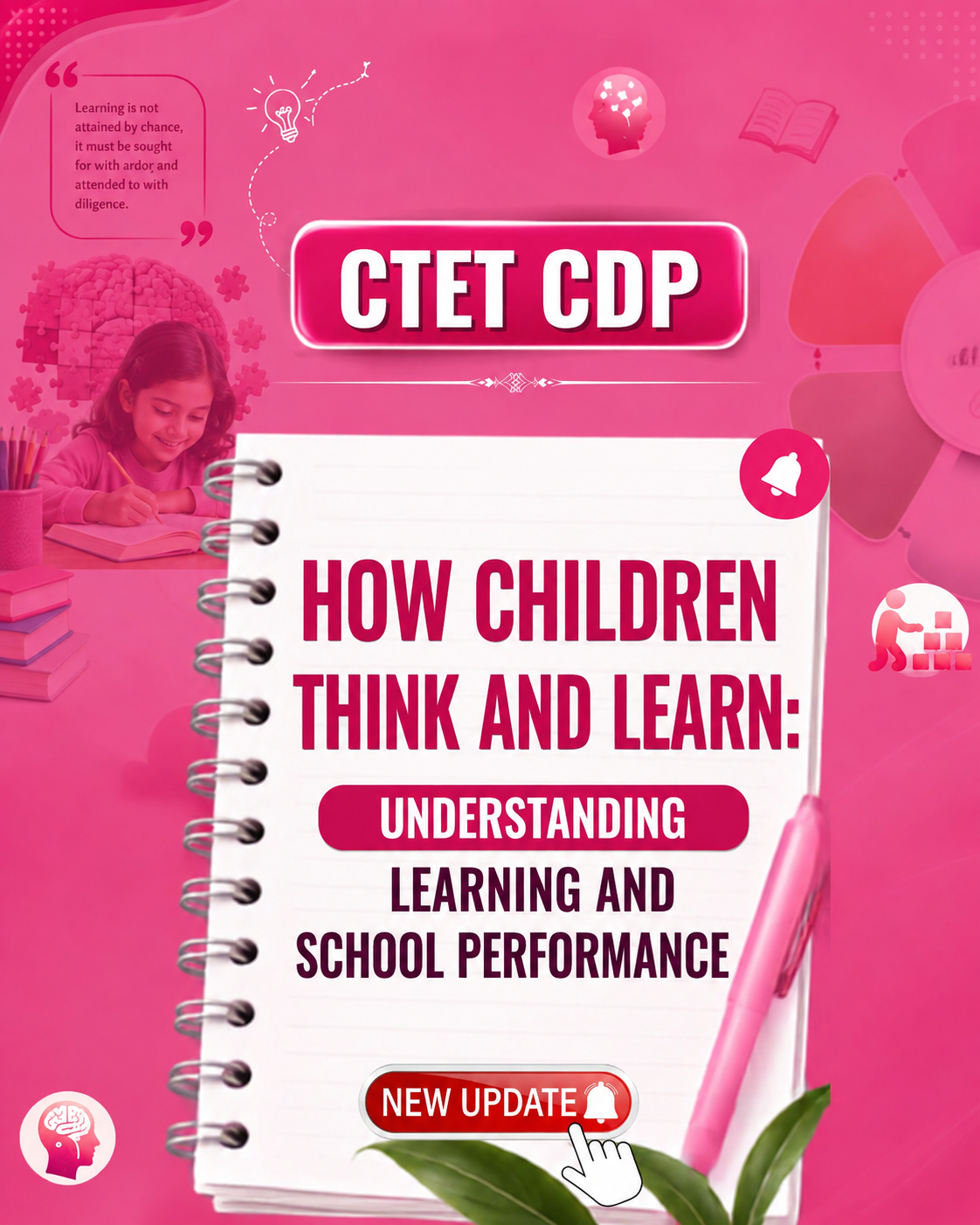 CTET CDP- How Children Think and Learn: Understanding Learning and School Performance